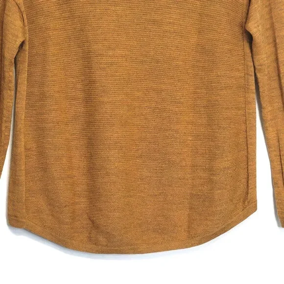 Eileen Fisher Royal Alpaca Wool Pointelle Knit Long Sleeve Sweater Size M - Picture 12 of 16